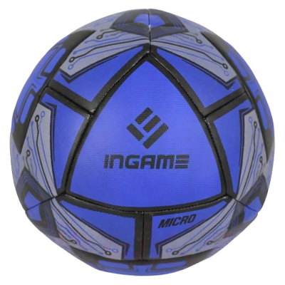 Мяч футбольный Ingame Micro IFB-223 сине-чёрный 01